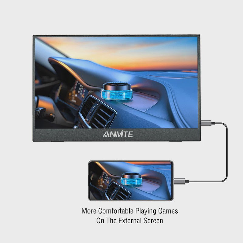 14-inch Draagbare Monitor: Touchscreen Optioneel, 16:10 Beeldverhouding, 400cd/m² Helderheid - Ideaal voor Gaming & Laptops