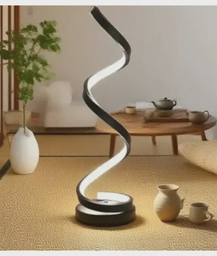 Moderne LED Spiral Tafellamp - 3 Kleurtemperaturen, Dimbaar, USB