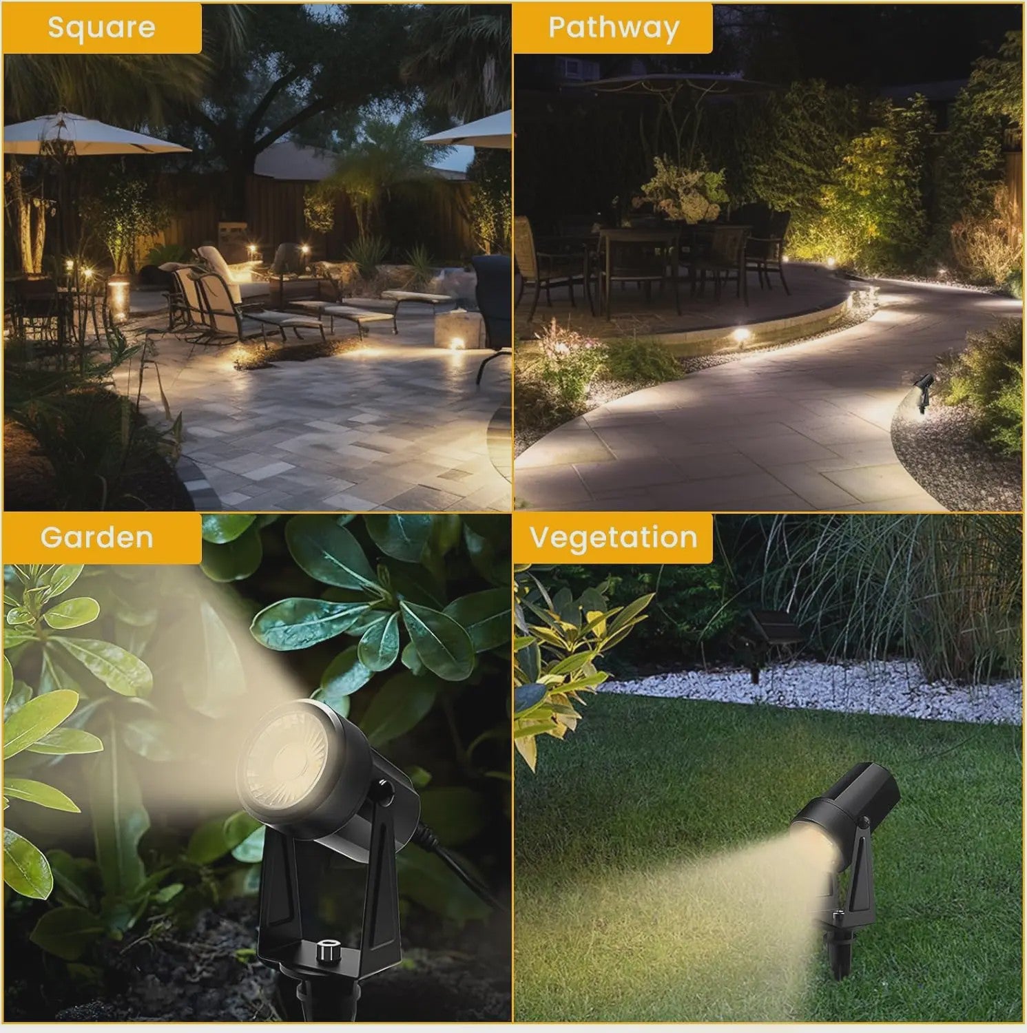 Solar Tuinspots LED - Waterdicht IP65 - Verstelbaar - Veiligheid & Sfeer