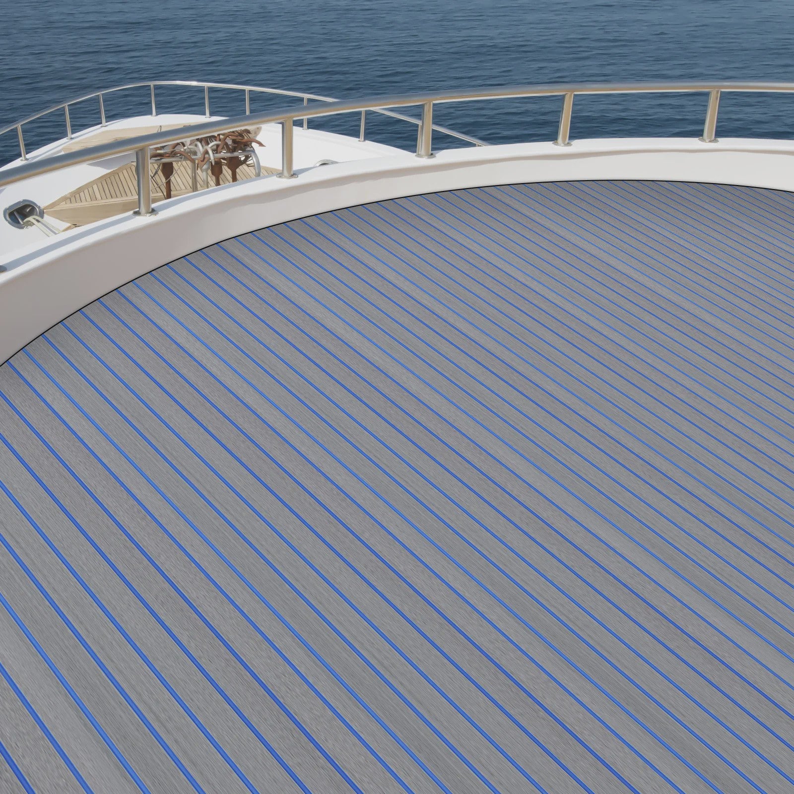 EVA Bootdekmat Antislip 240x60/90cm - Waterdicht Faux Teak Vloerbedekking