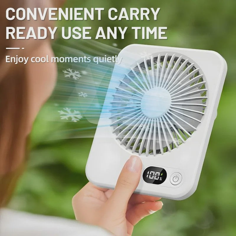 Mini Draagbare USB Ventilator met Powerbank Functie - Koeling voor Onderweg & Bureau