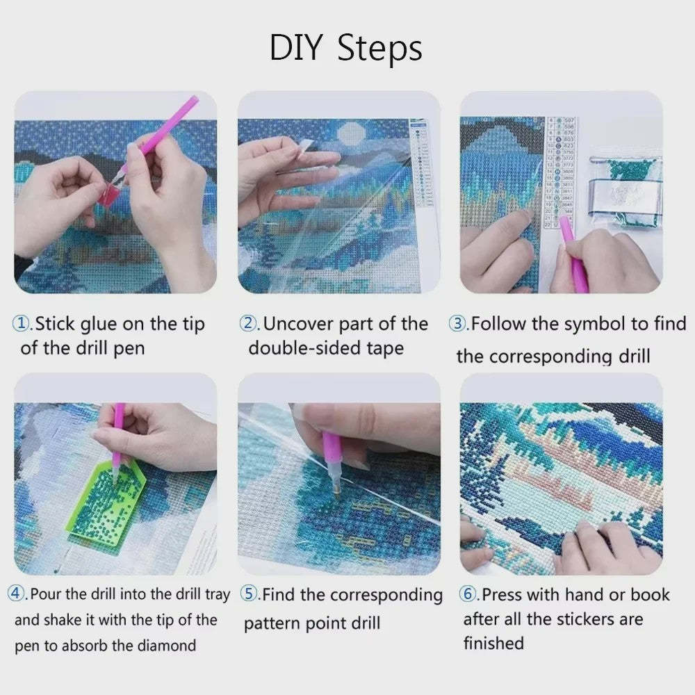 DIY Diamond Painting: Van Gogh Meesterwerken - Almond Blossoms & Starry Night