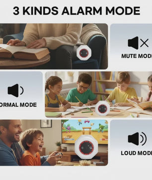 Visuele Flip Timer Kubus met LED Scherm & Gravity Sensor - Tijdmanagement Tool