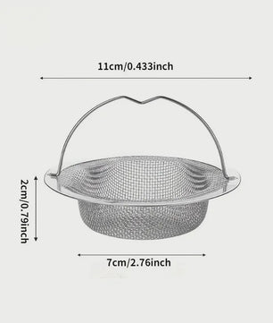 RVS Afvoerzeef met Handvat - Keuken, Douche & Bad - Voorkomt Verstoppingen