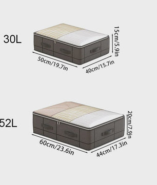 Opvouwbare Opbergbox Onder het Bed - Ruime Non-Woven Organizer voor Kleding & Dekens