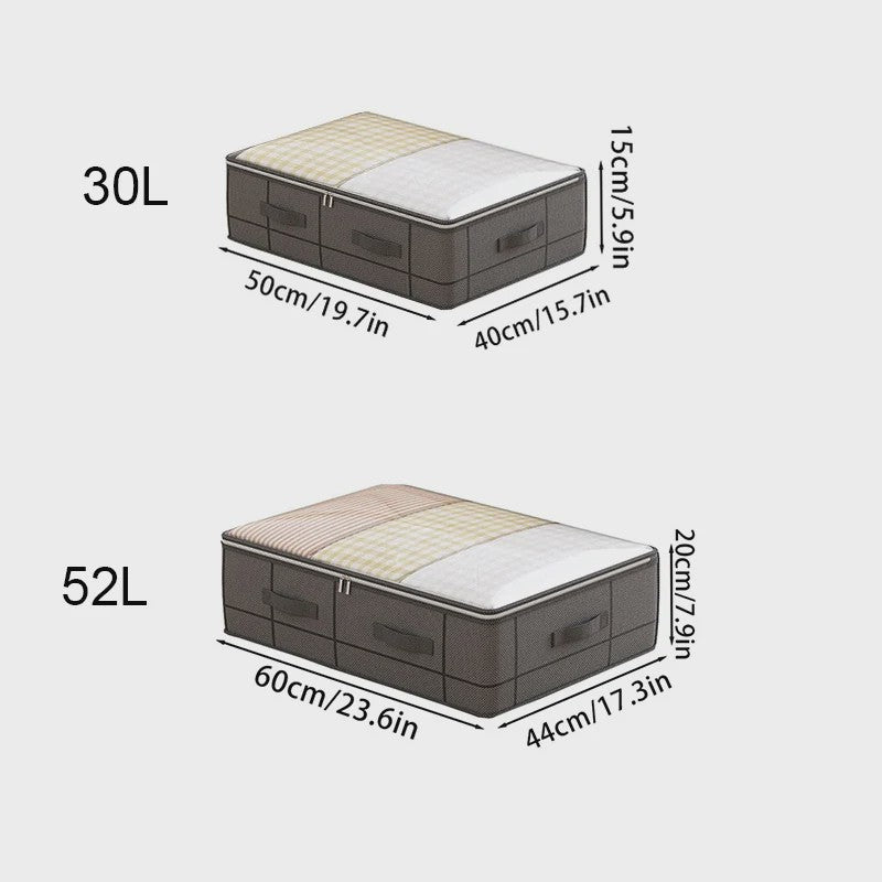 Opvouwbare Opbergbox Onder het Bed - Ruime Non-Woven Organizer voor Kleding & Dekens