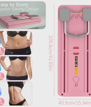 Multifunctionele Abdominal & Core Trainer: Opvouwbaar Fitnessapparaat voor Buikspieren en Taille Training Thuis