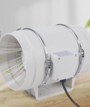 Stille Afzuigventilator 220V voor Kanalen - Keuken, Badkamer, Toilet - 2600RPM