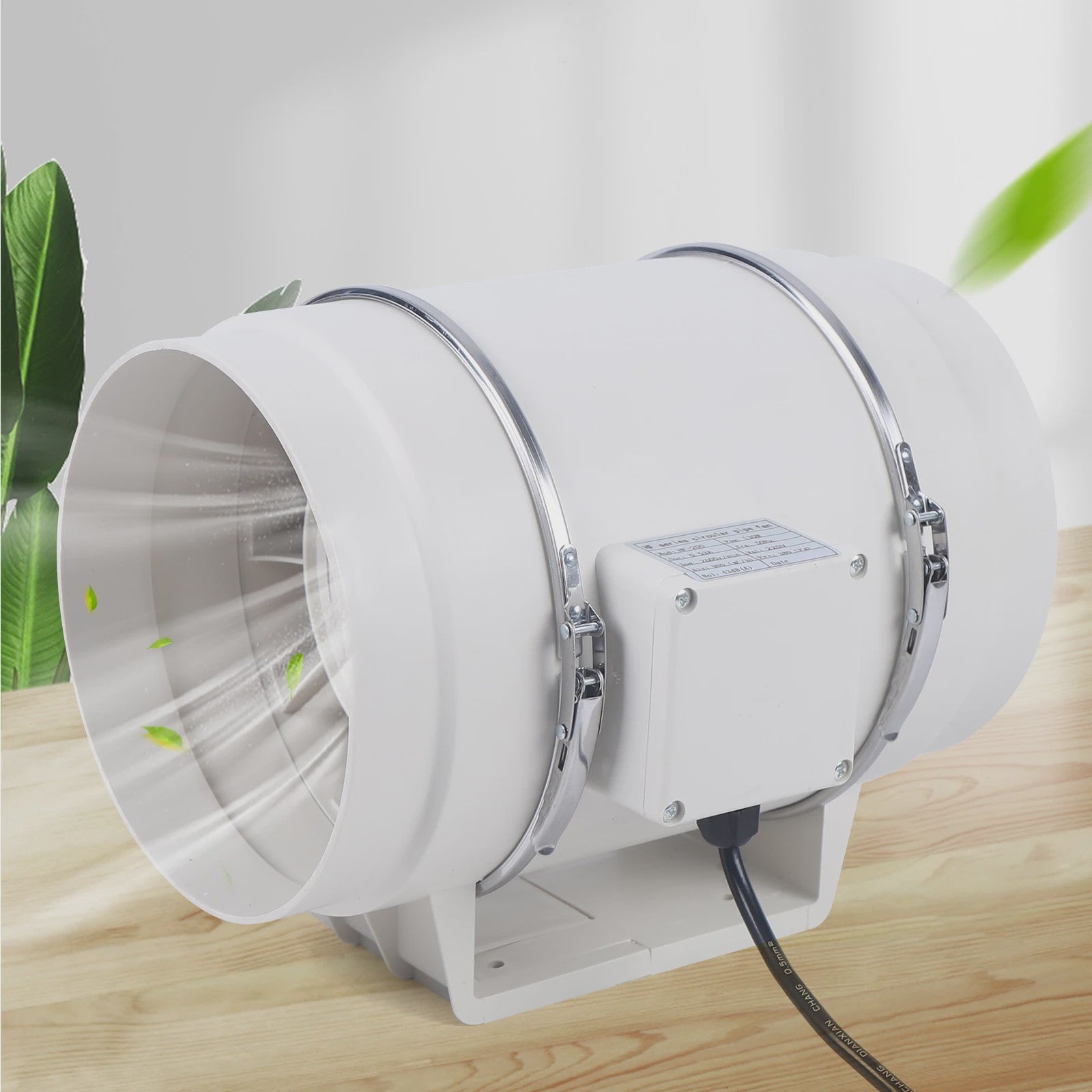 Stille Afzuigventilator 220V voor Kanalen - Keuken, Badkamer, Toilet - 2600RPM