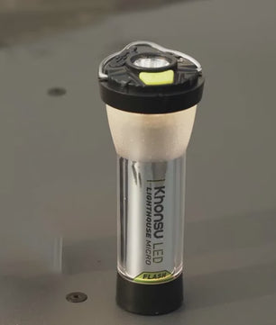 GZ Lighthouse Campinglamp - 3000mAh, Lange Batterijduur, LED Sfeerverlichting & Zaklamp