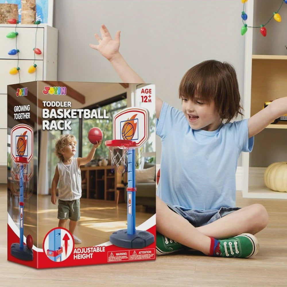 Verstelbare Peuter Basketbal Arcade Set met 4 Ballen - Leuk Cadeau voor Kinderen