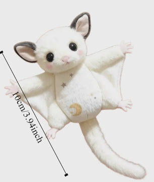 Schattige Sugar Glider Pluche Sleutelhanger - Zachte Vliegende Eekhoorn Tas Hanger, Kawaii Dier Cadeau