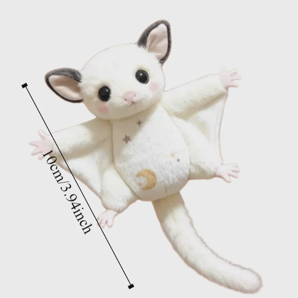 Schattige Sugar Glider Pluche Sleutelhanger - Zachte Vliegende Eekhoorn Tas Hanger, Kawaii Dier Cadeau