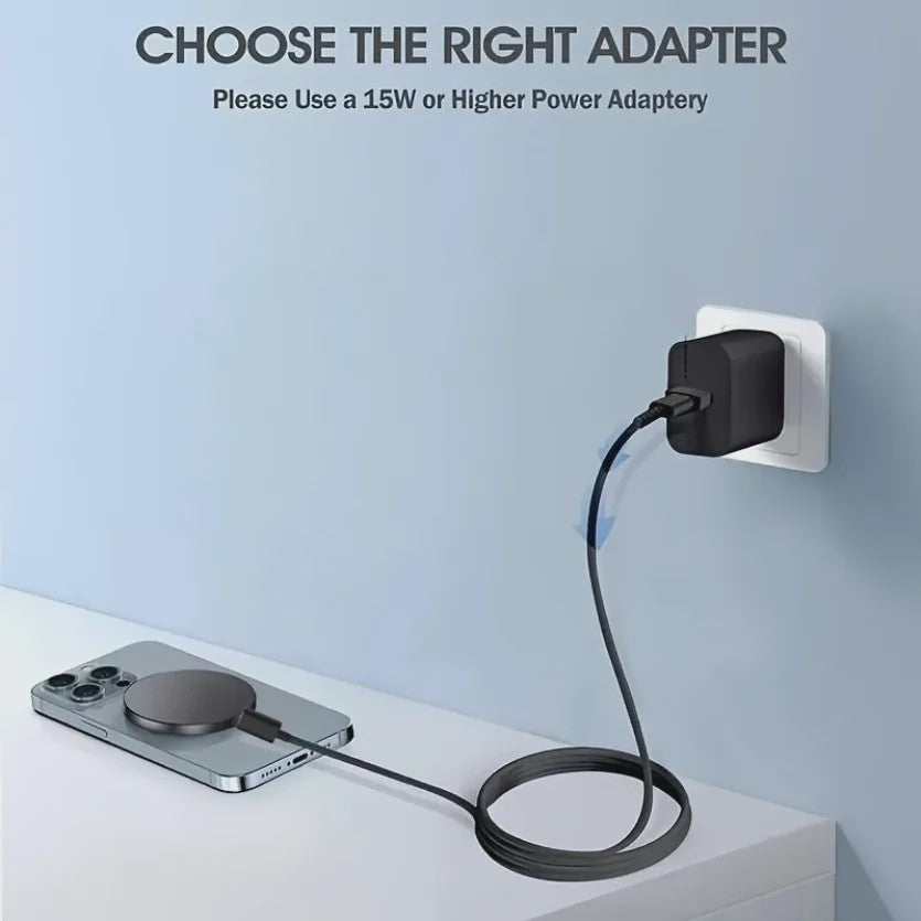 Magnetische Draadloze Oplader Pad voor iPhone Magsafe & AirPods - 15W Snelle Oplaadstation