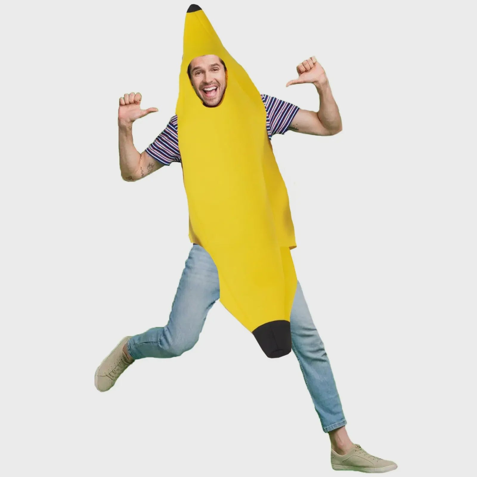 Grappig Bananen Kostuum voor Volwassenen - Perfect voor Feestjes, Carnaval & Halloween