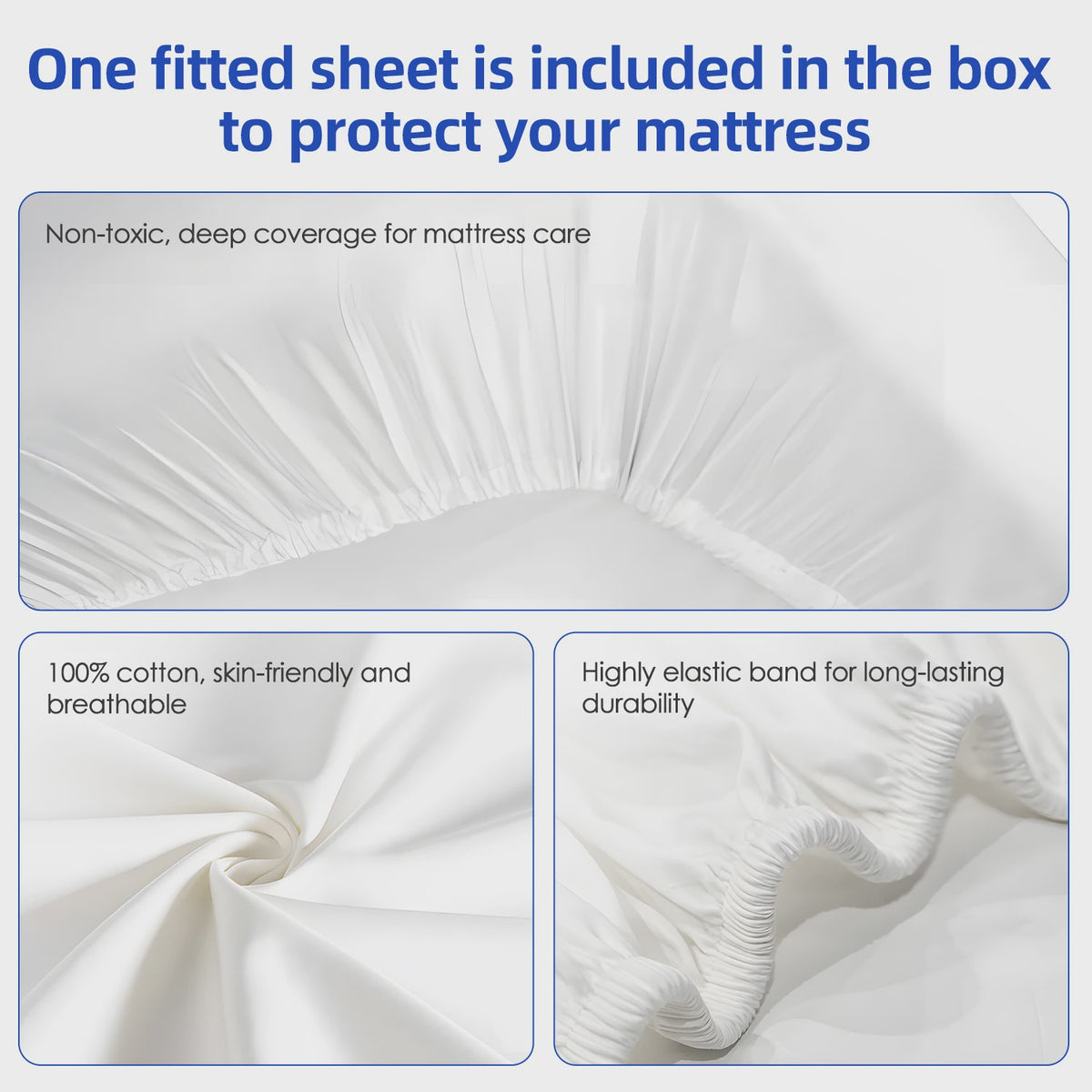 Hiazurm Pocketvering Matras 140x200cm - 7-Zone, 22cm Dik, Medium H3, Afneembare Tijk