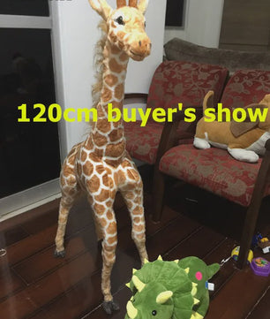 Grote Realistische Giraffe Pluche Knuffel - 35-120cm - Zacht Cadeau & Decoratie