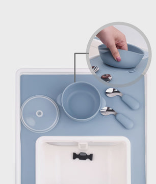 Siliconen Placemat voor Kinderstoel - BPA-Vrij & Gemakkelijk Schoon te Maken