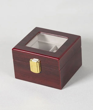 Luxe Houten Horlogedoos met Glas - Diverse Slots & Stijlvolle Opbergoplossing