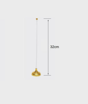 Israël Bureauvlag 14x21cm - Gouden/Zilveren Standaard voor Vergaderingen & Decoratie