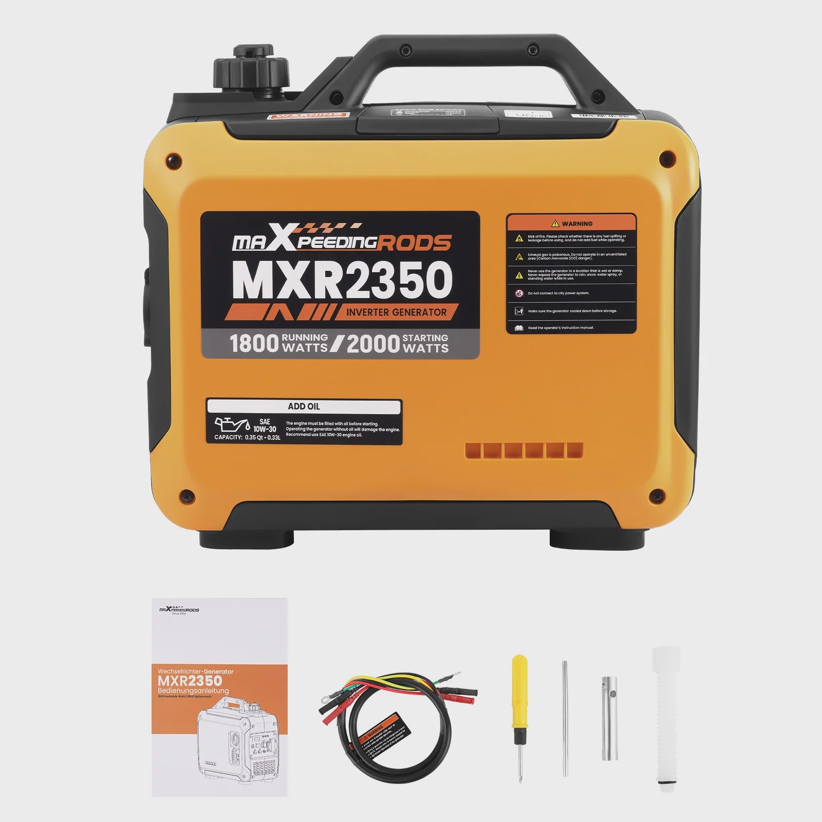 MAXPEEDINGRODS 2000W Draagbare Inverter Generator - Stil & Compact