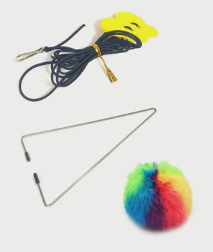 Interactief Katten Speeltje met Kleurrijke Ballen - Deurhanger voor Eindeloos Plezier