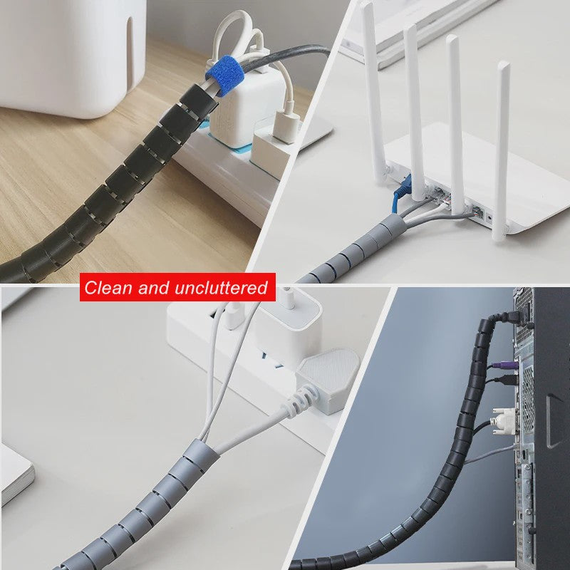Flexibele Kabel Organizer Buiskous 2 Meter - Kabelbeschermer & Kabelmanagement