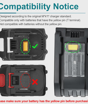 Waitley Snellader voor Makita 18V & 14.4V Accu's - Met Display, Koelventilator & EU Stekker