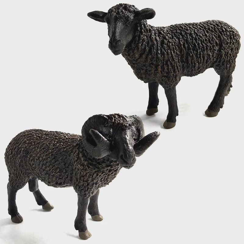 Realistisch Sierfiguur Schaap of Geit - Boerderijdier Model voor Miniatuur Tuin & Huisdecoratie