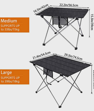 Ultralichte Opvouwbare Campingtafel - Compact & Draagbaar met Draagtas