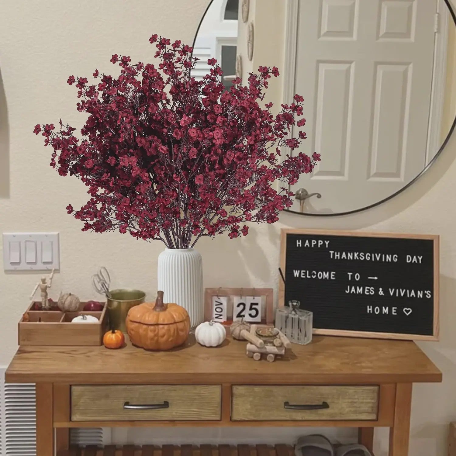 5x Kunstbloemen 'Sterrenhemel' - Decoratieve Takken voor Binnen & Buiten