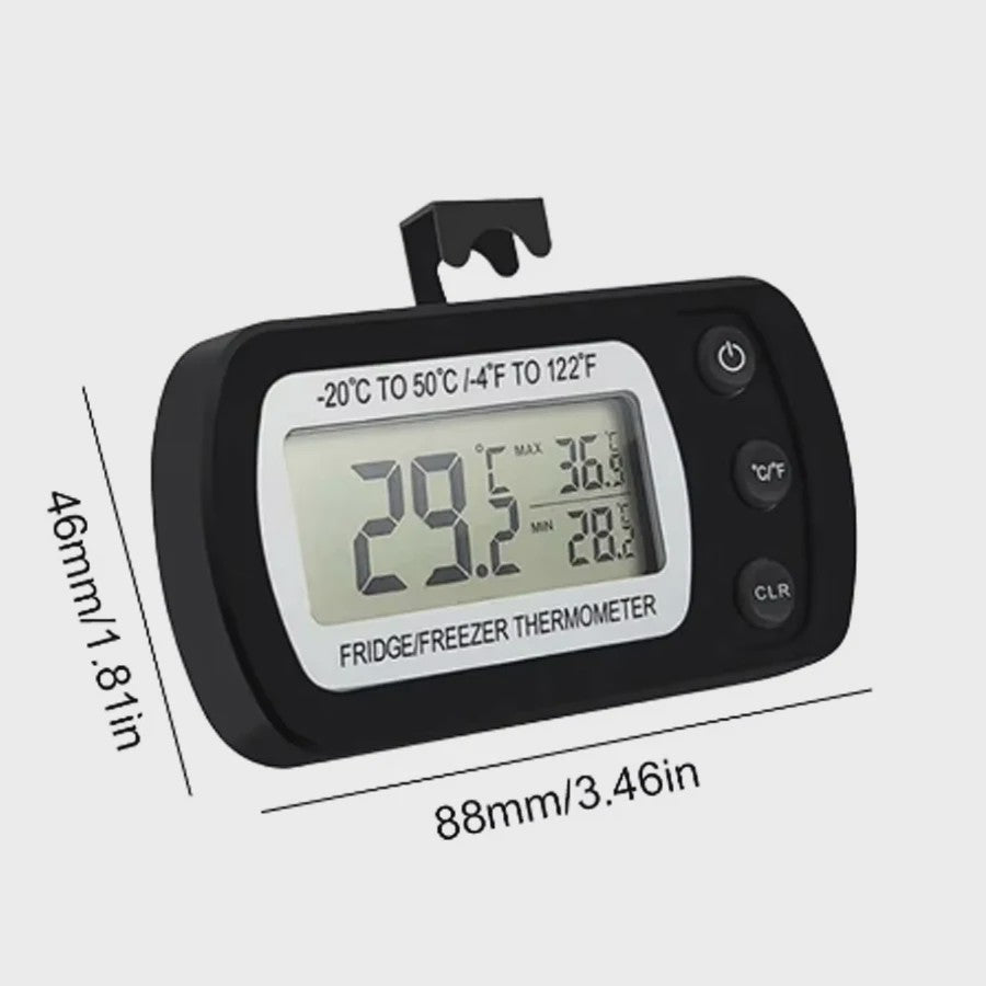 Digitale Koelkast en Vriezer Thermometer met Haak - Nauwkeurige Temperatuurmonitoring