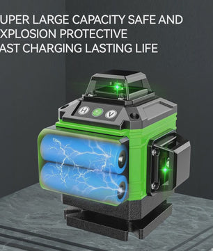 Professionele Laser Waterpas: 8/12/16 Lijnen Groen Laser met Statief & Zelfnivellerend