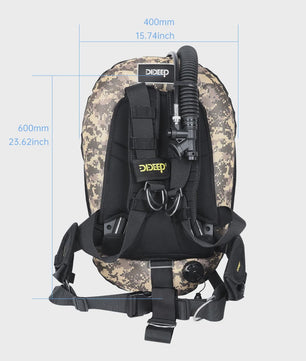 DIDEEP Professionele Duik BCD - Drijvingscontroleapparaat met Donut Design en Hoge-sterkte Nylon