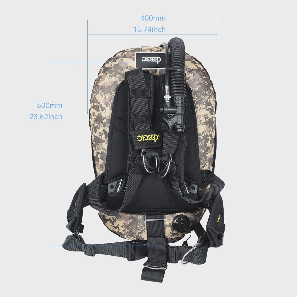 DIDEEP Professionele Duik BCD - Drijvingscontroleapparaat met Donut Design en Hoge-sterkte Nylon