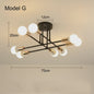 Nordic Stijl Plafondlamp Zwart/Goud - Minimalistische Hanglamp voor Slaapkamer & Woonkamer