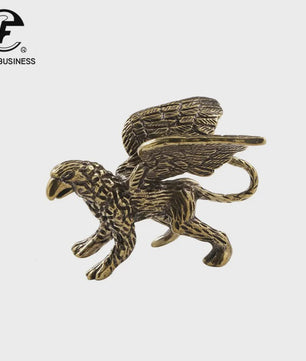Bronzen Griffioen Beeldje - Miniatuur Woondecoratie & Uniek Cadeau