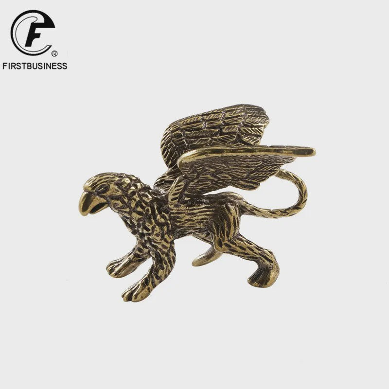 Bronzen Griffioen Beeldje - Miniatuur Woondecoratie & Uniek Cadeau