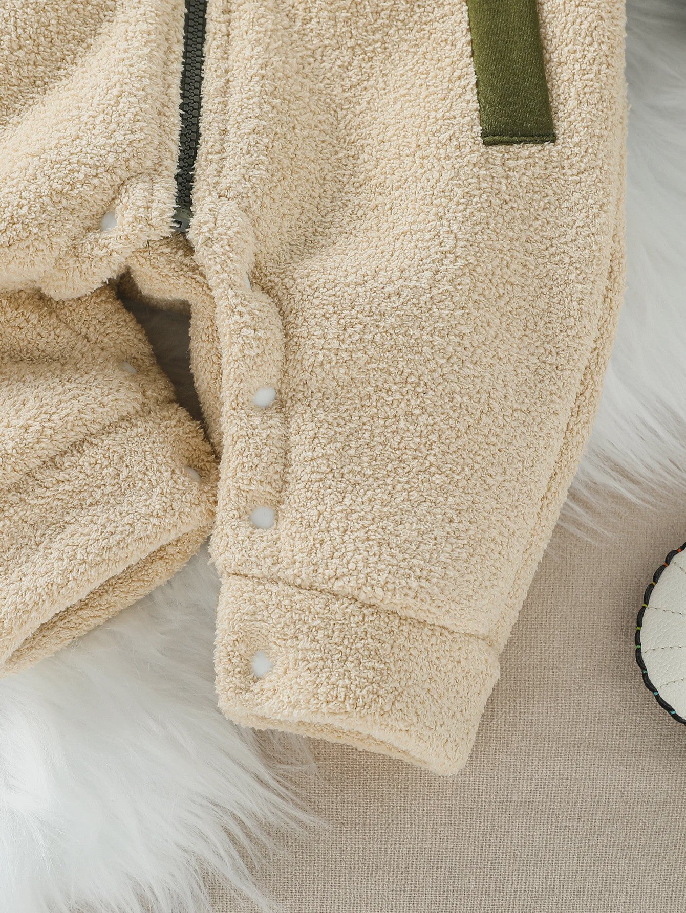Schattige Baby Romper met Berenoren - Winter Fleece Jumpsuit voor Jongens & Meisjes (0-24M)