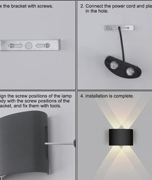 Waterdichte LED Wandlamp voor Buiten en Binnen - Sfeervol Up & Down Licht