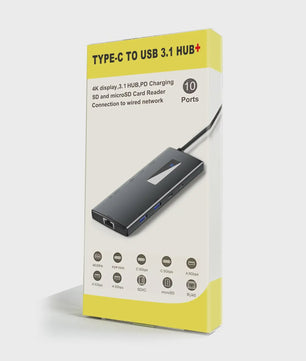 BlitzWolf BW-NEW TH8 10-in-1 USB-C Hub: 4K 60Hz, PD 100W, Gigabit Ethernet, SD/TF & USB 3.0