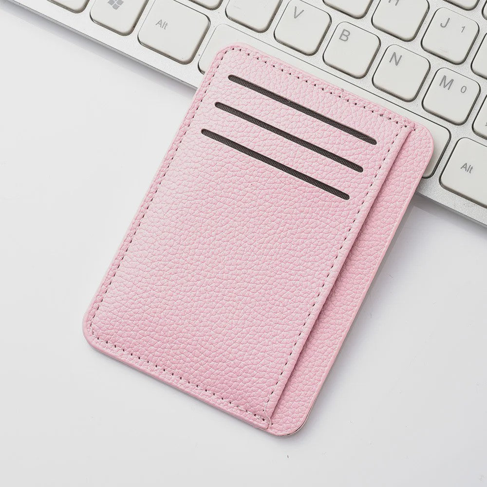 Ultra-dunne PU Lederen Creditcard Portemonnee - Zakformaat Kaarthouder