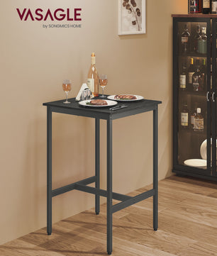 VASAGLE Bartafel Keukentafel Hoog 60x60x92 cm Industrieel Design