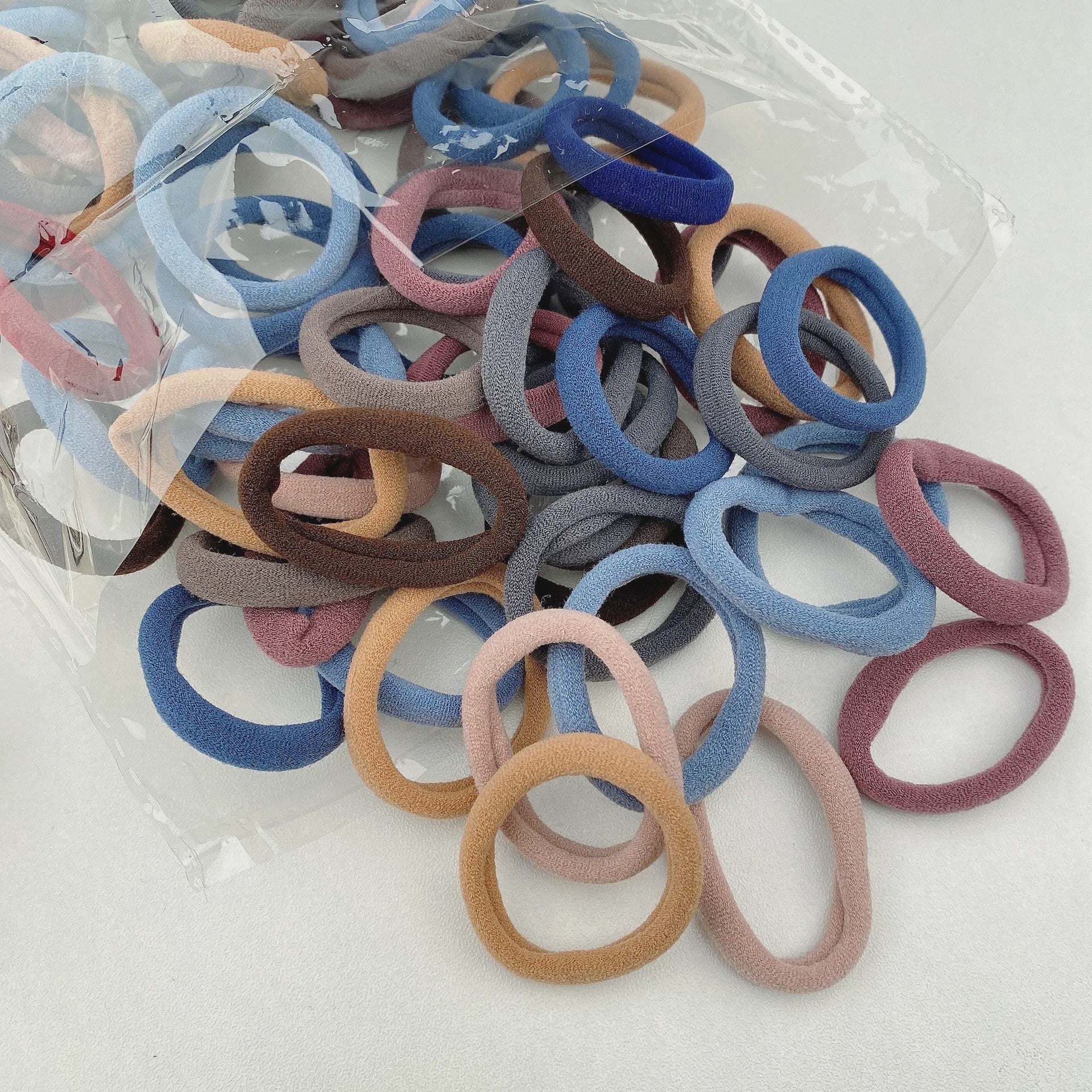 Elastische Haarelastiekjes Set - 4CM Scrunchies voor Meisjes & Dames - 20/50/100 Stuks