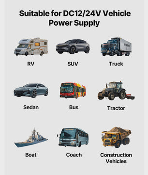 8KW Diesel Luchtverwarmer 12V/24V - Draagbare Camper Verwarming met LCD & Afstandsbediening