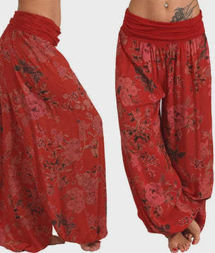 Dames Harembroek met Digitale Print - Wijdvallend & Comfortabel Plus Size Model