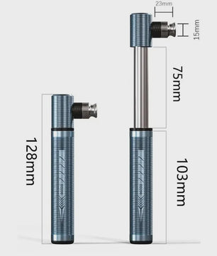 ENLEE Mini Draagbare Fietspomp - Universele Ventielen, Hoge Druk (130 PSI) & Lichtgewicht