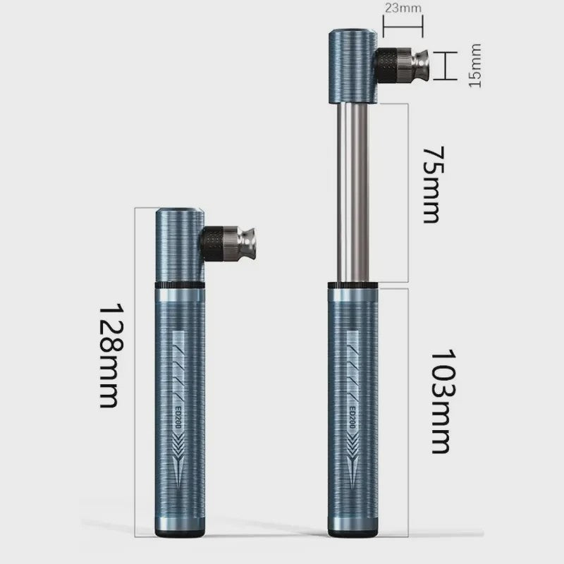 ENLEE Mini Draagbare Fietspomp - Universele Ventielen, Hoge Druk (130 PSI) & Lichtgewicht