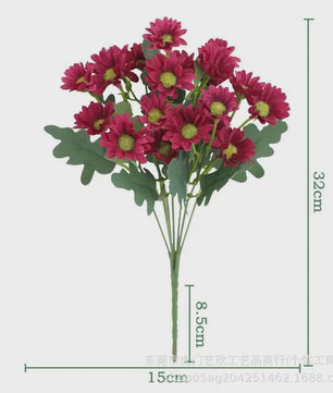 Kunstboeket Margrieten - Zijden Bloemen voor Decoratie (32cm)