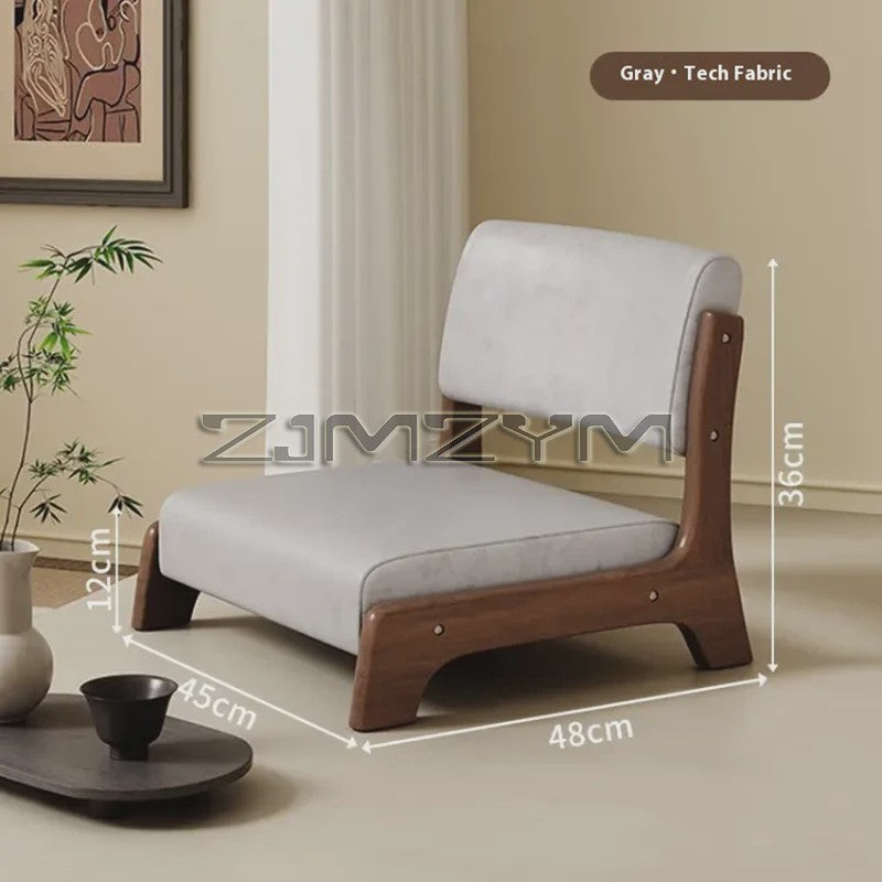 Moderne Houten Fauteuil met Ergonomische Rugleuning - Scandinavisch Design